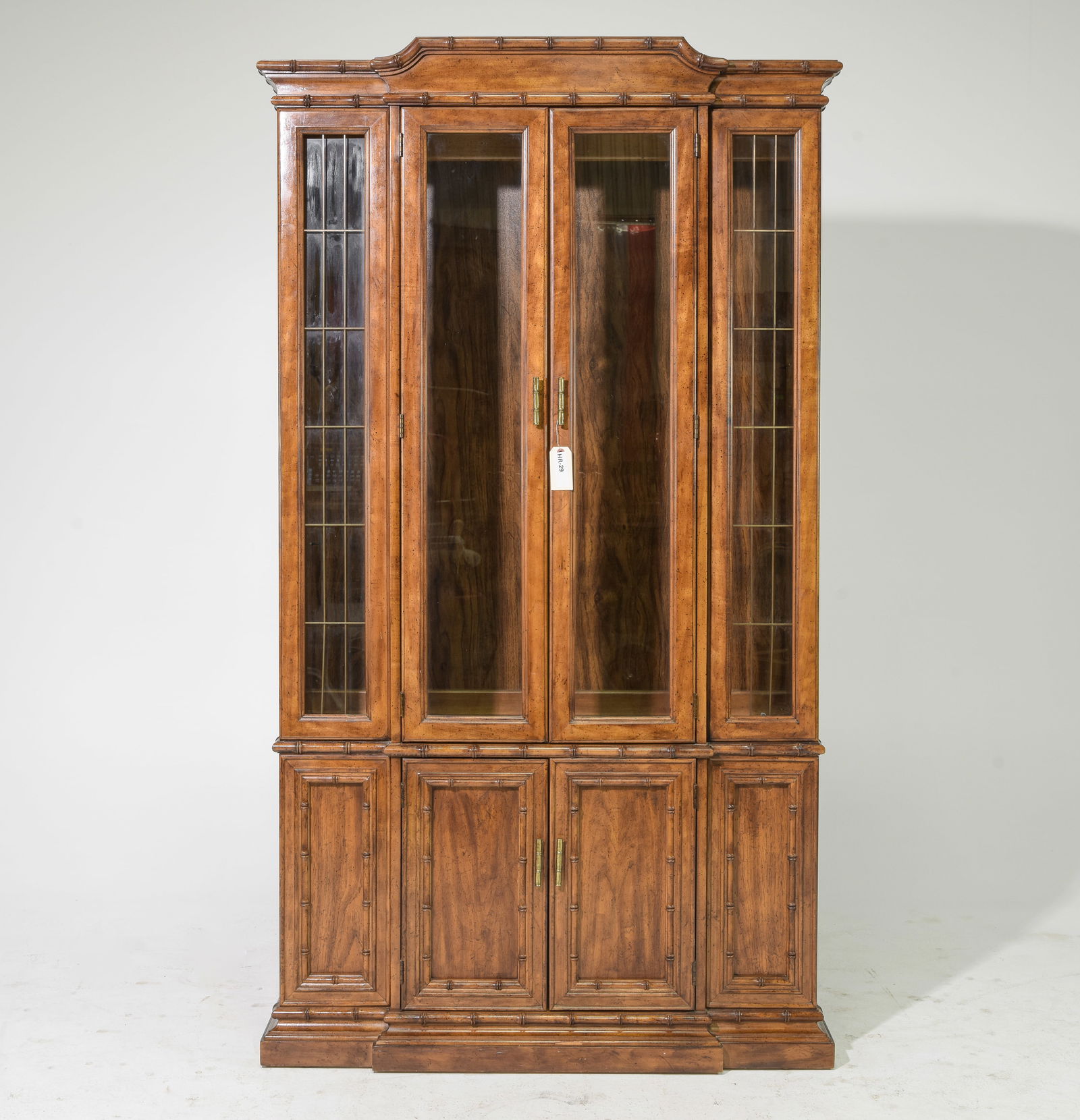 Faux Bamboo Bookcase / Cupboard (1 of 9)