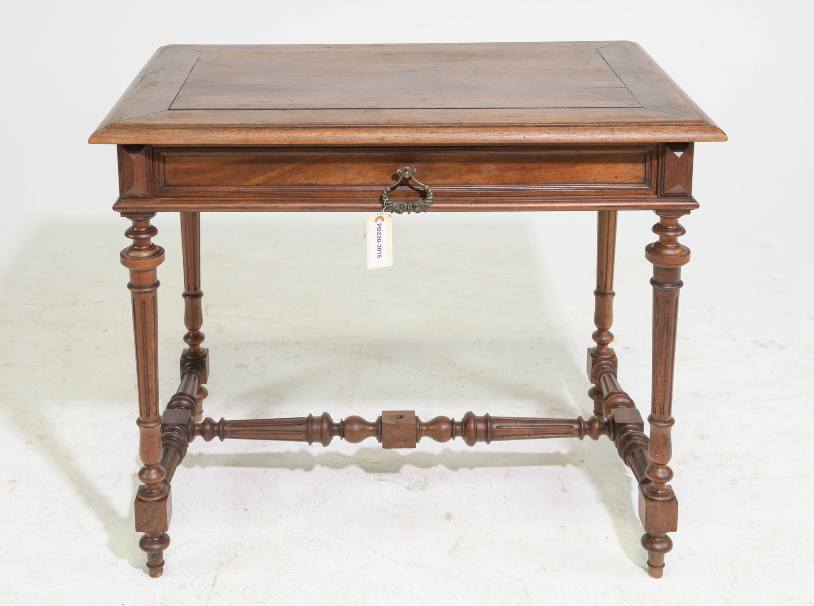 Louis XVI Style Walnut Single Drawer Writing Table #2 (1 of 7)