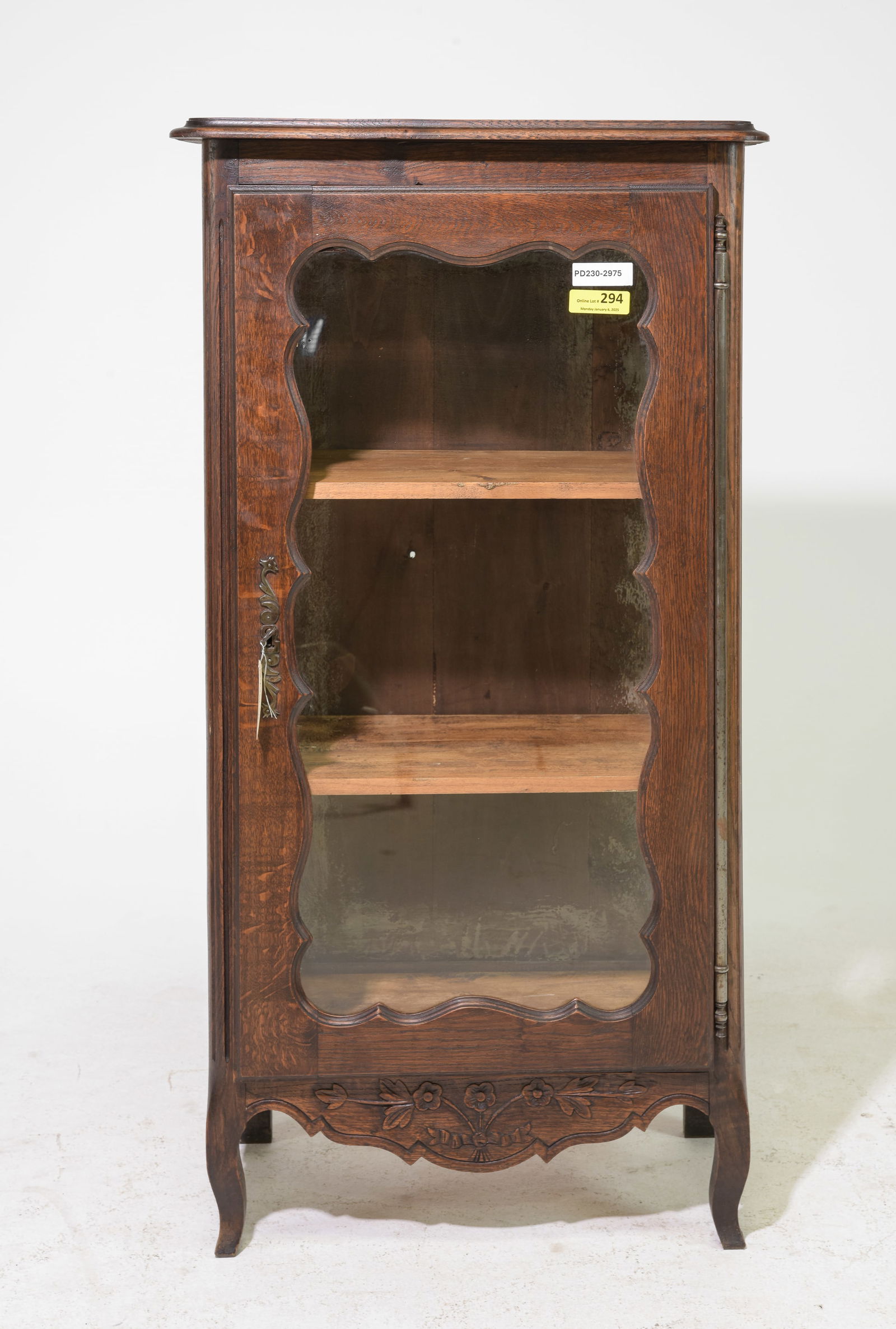 Louis XV Style Oak Vitrine / Cabinet c.1920's-30's (1 of 4)