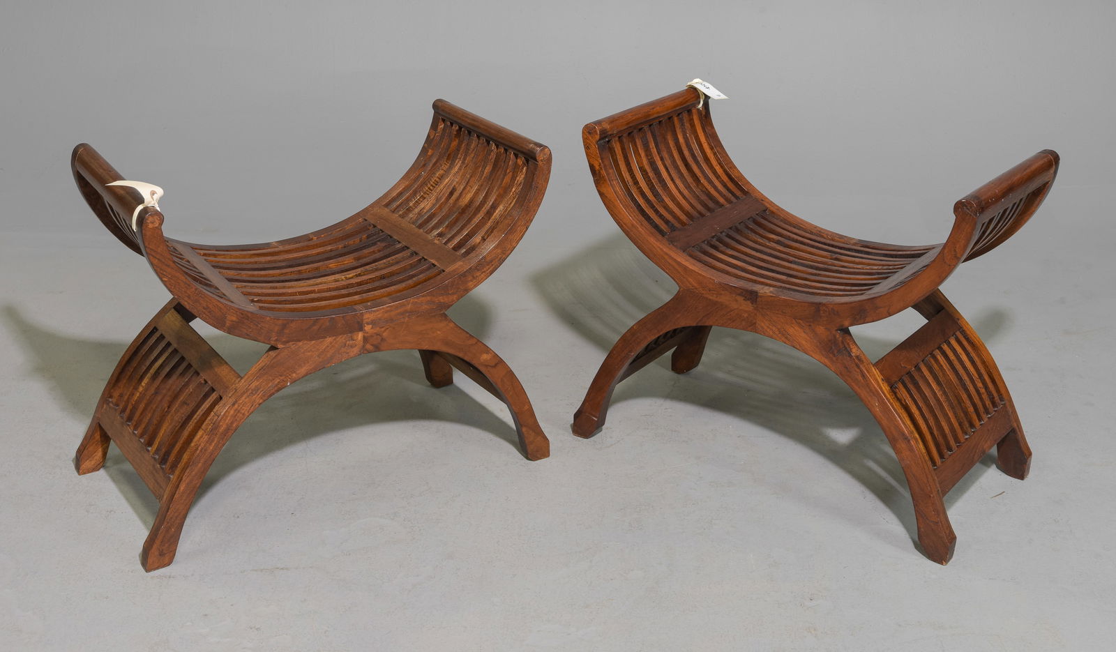 Two U-Shaped Danish Stools / Benches (1 of 3)