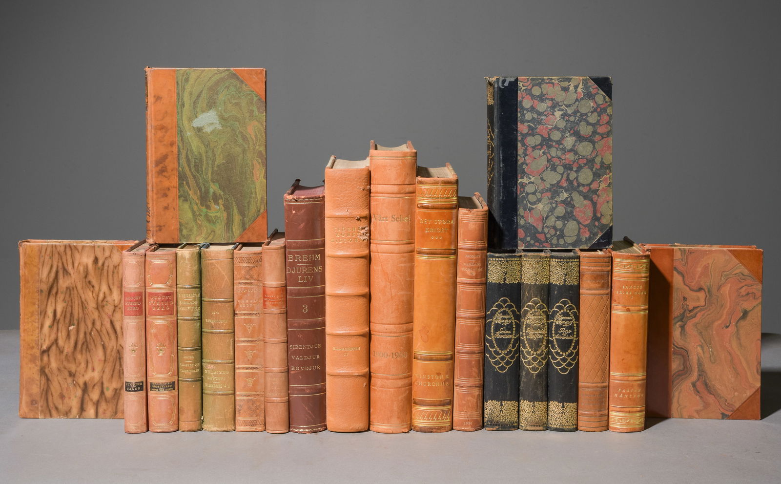 20 European Assorted Leather Bound Books #4 (1 of 6)