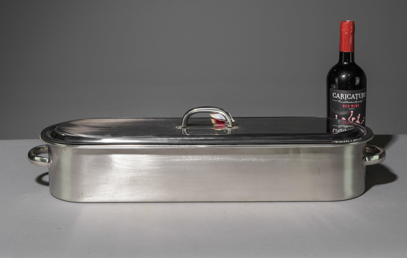 Fish Kettle / Steamer with Insert: Fish Kettle / Steamer with Insert - 6.5 in tall x 26 x 7.5
