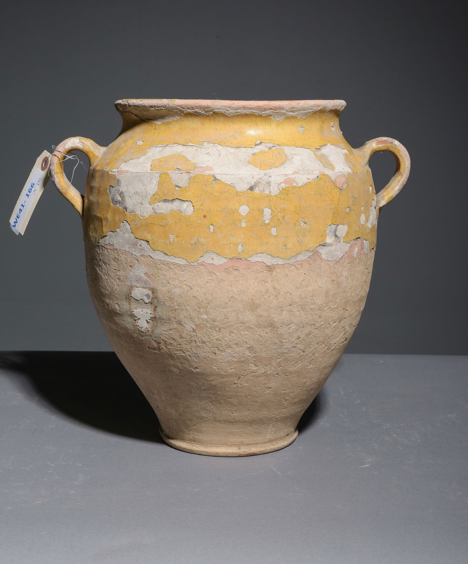 French Large Yellow Glazed Confit Pot #3 (1 of 4)