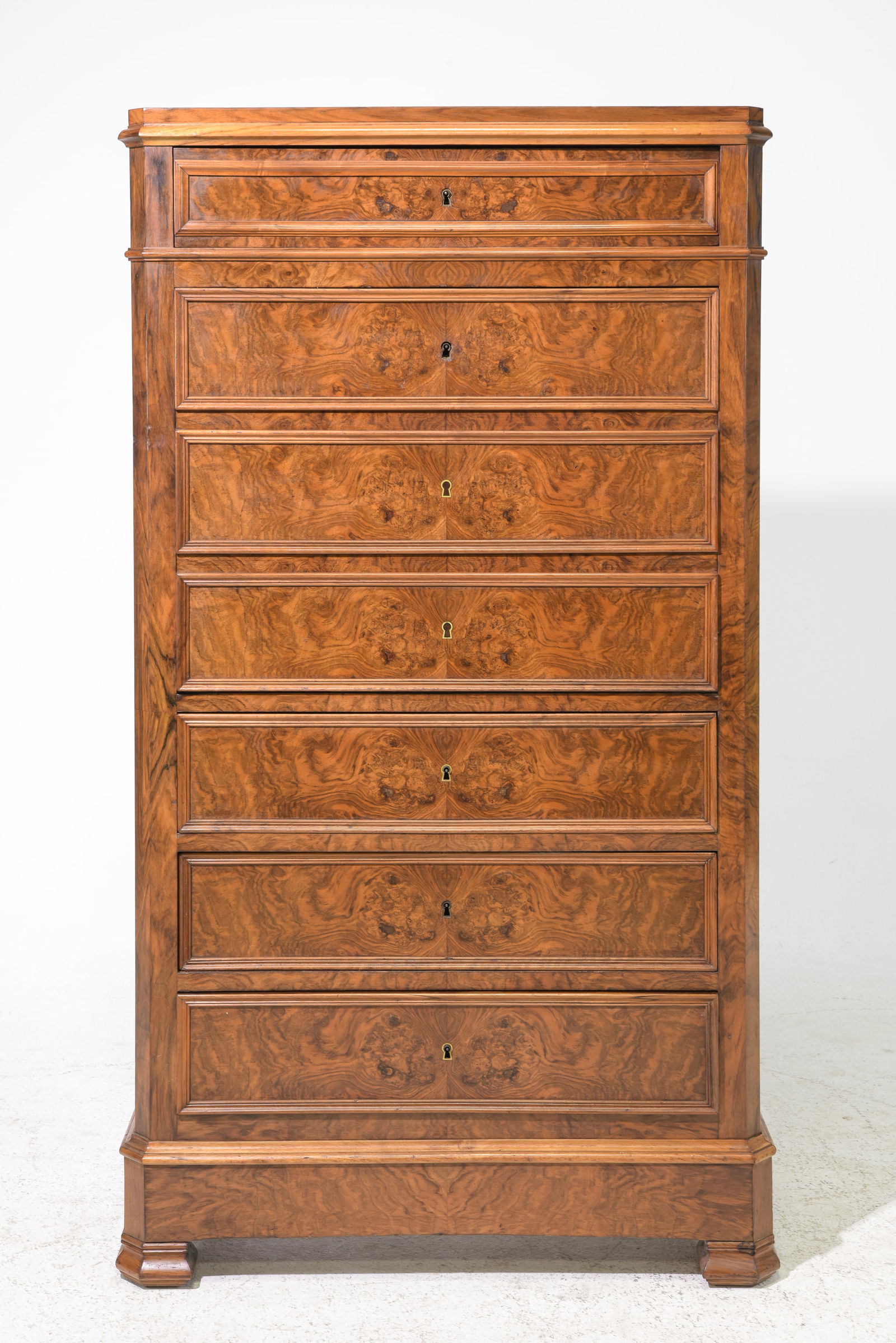 French Walnut Secretary Abattant c.1900 (1 of 9)