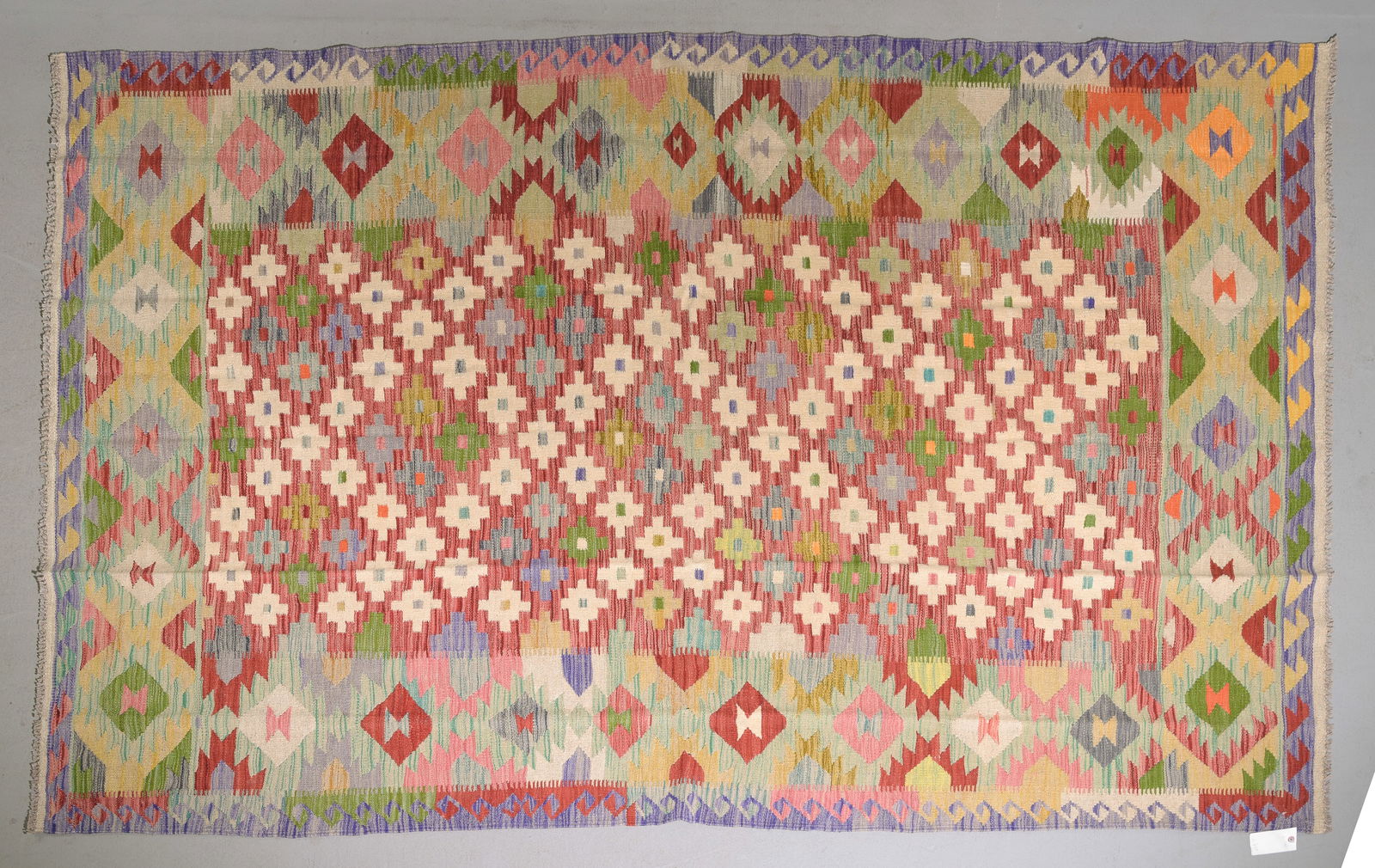 Hand Knotted Kilim Rug - 9'10 x 6'7 (1 of 3)