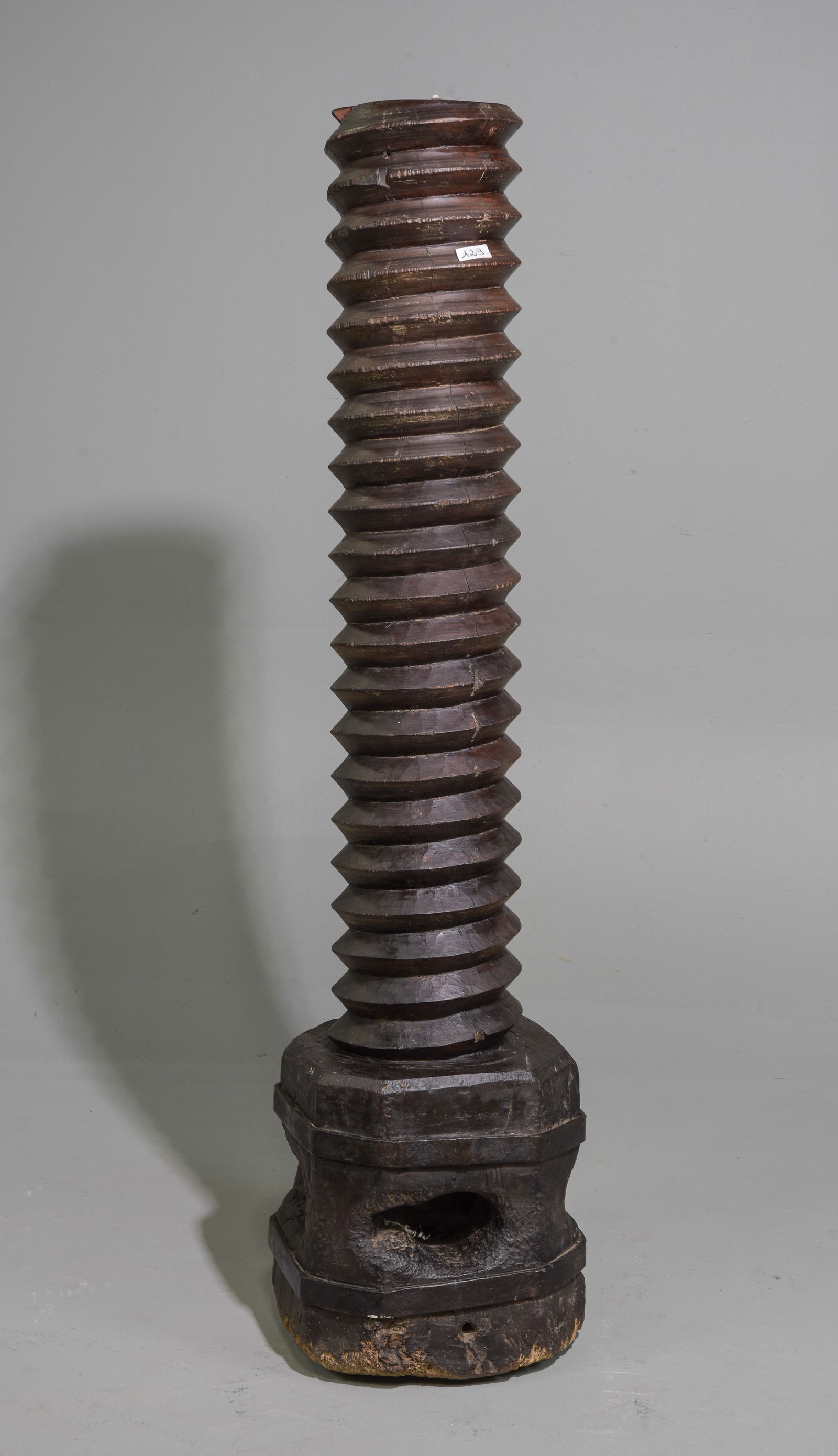 French Antique Press Screw Pedestal (1 of 3)