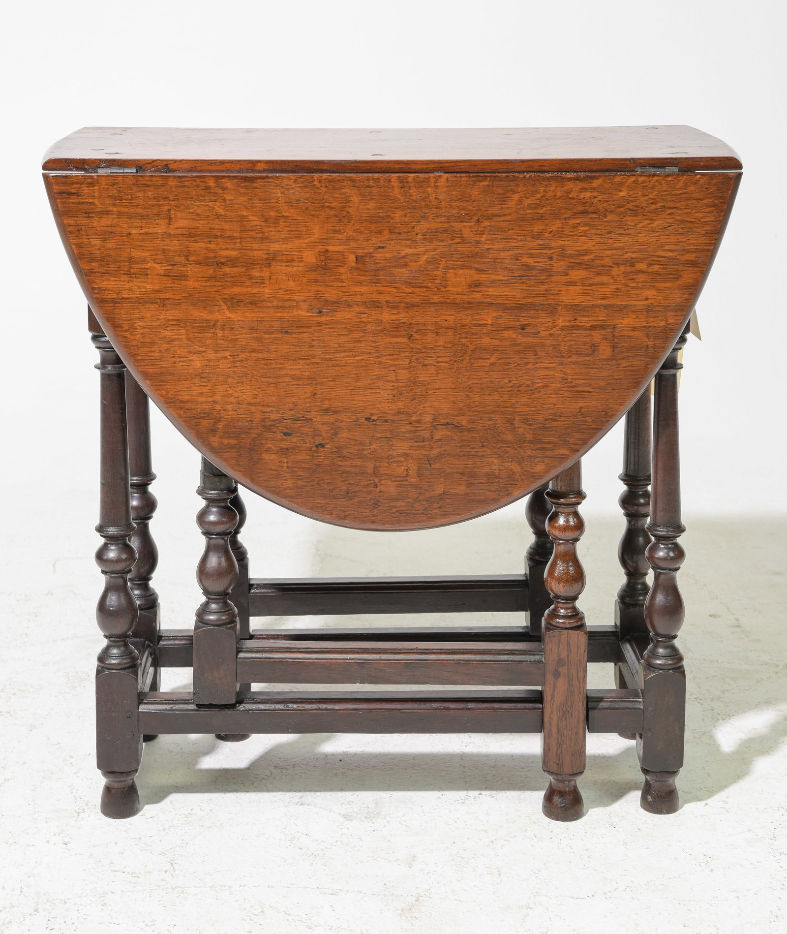 British Oak Drop Leaf Gateleg Table c.1930's (1 of 3)