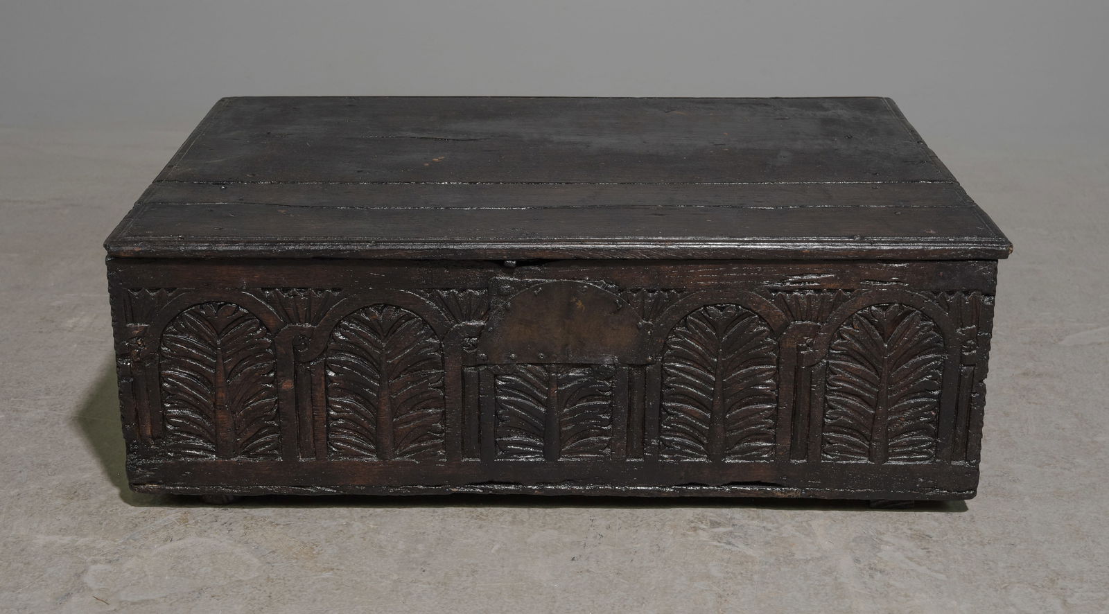 Antique Carved Oak Bible Box (1 of 5)
