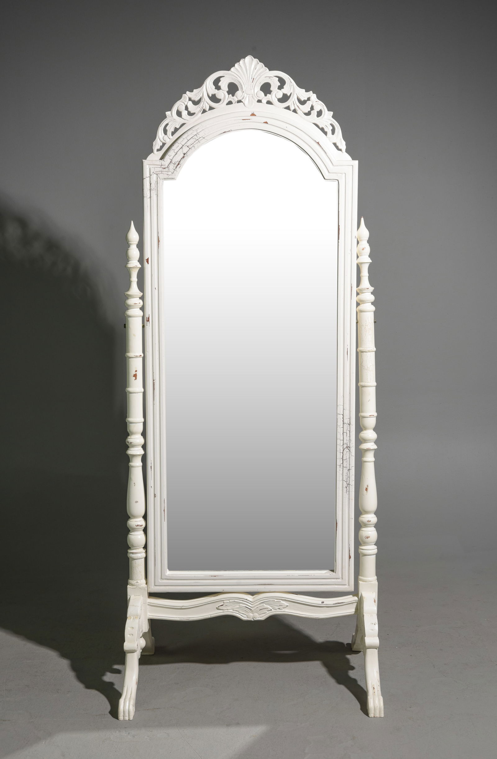 French Style Painted Cheval / Dressing Mirror #1 (1 of 4)