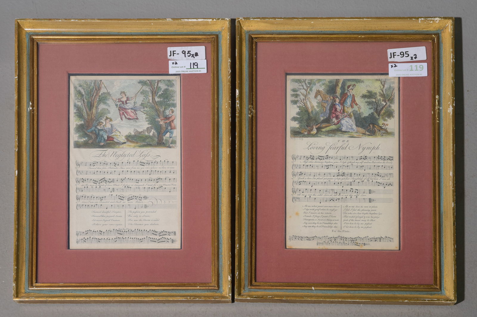 2 Gold Framed Musical Prints (1 of 4)