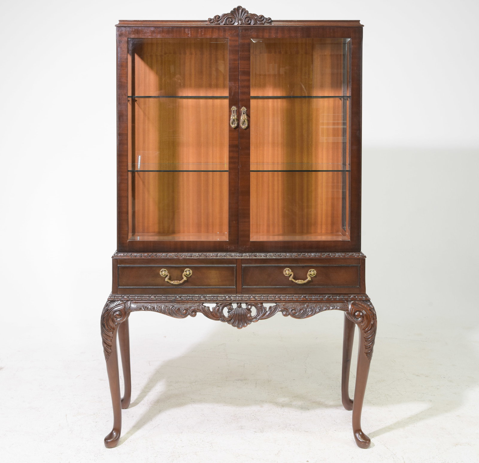 British Mahogany Showcase / Display Cabinet (1 of 8)