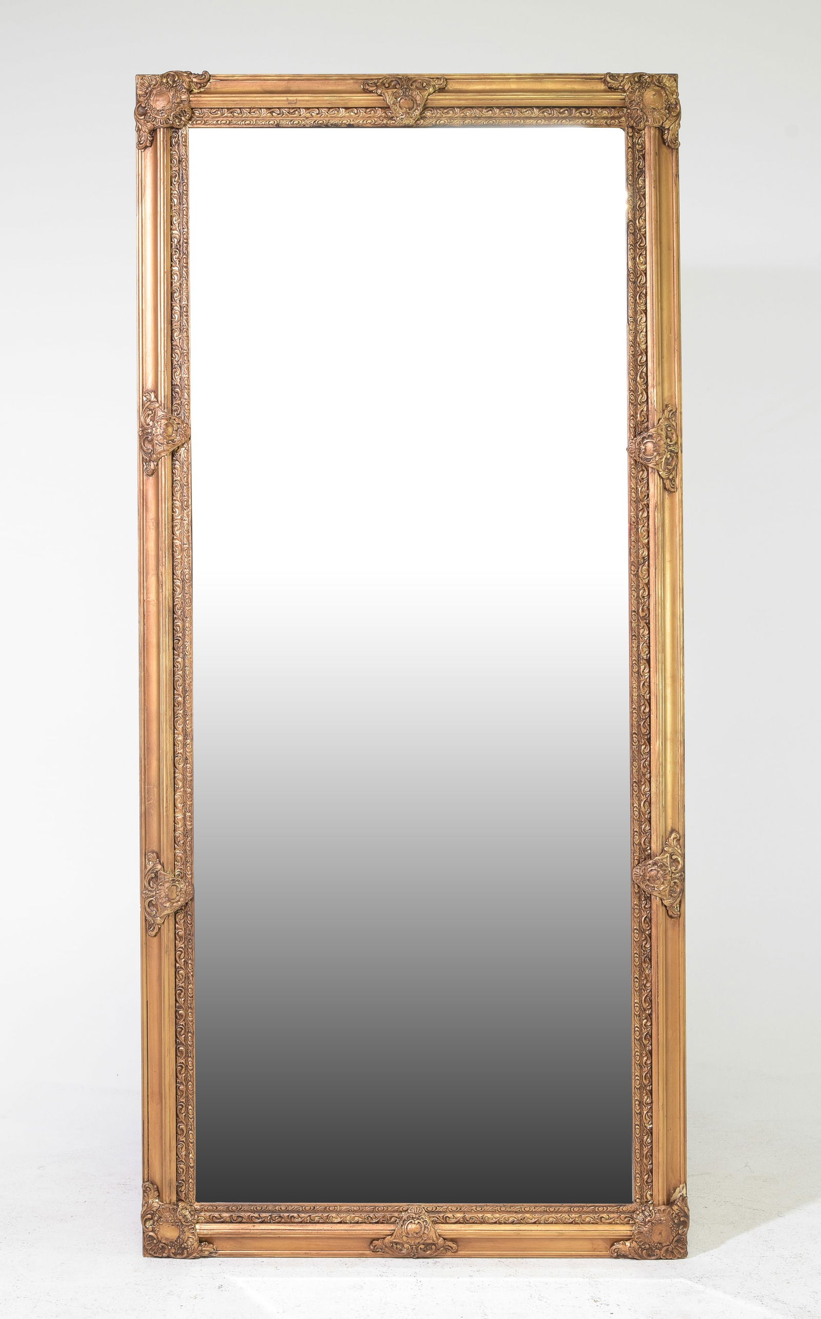 French Style Gold Framed Large Beveled Mirror (1 of 4)