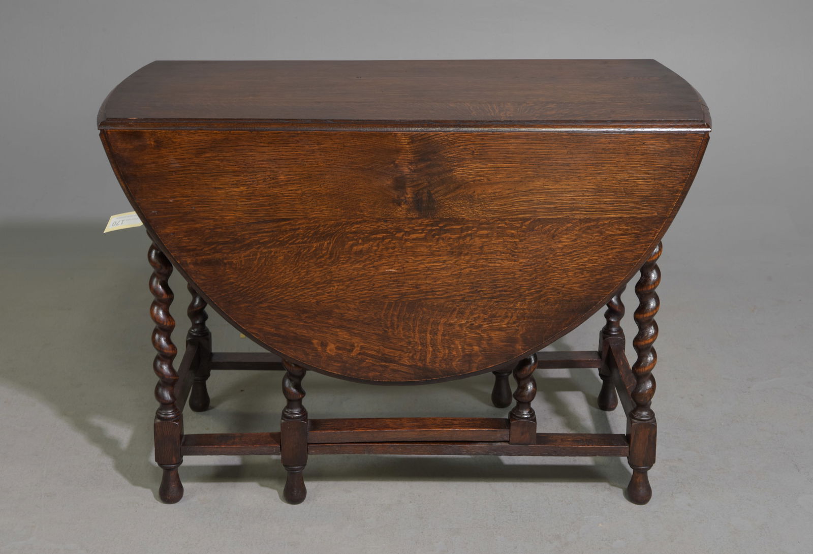British Oak Barley Twist Drop Leaf Table #1 (1 of 5)