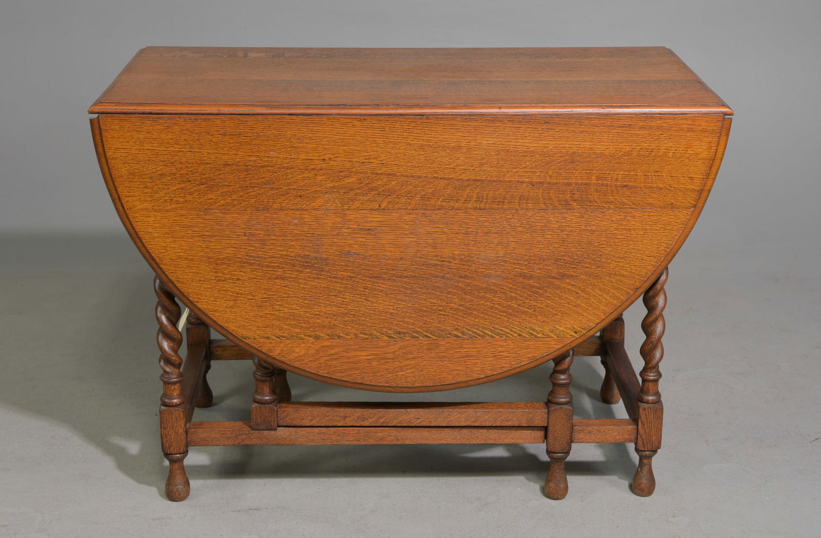British Oak Barley Twist Drop Leaf Table #2 (1 of 3)
