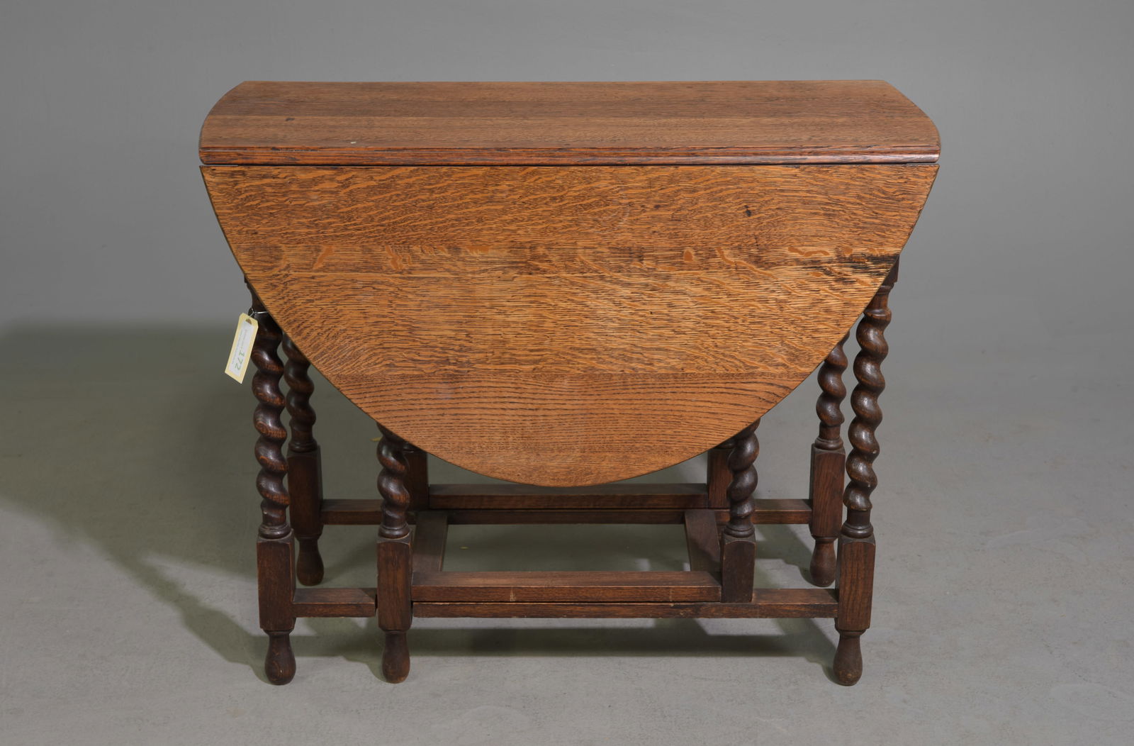 British Oak Barley Twist Drop Leaf Table #3 (1 of 3)