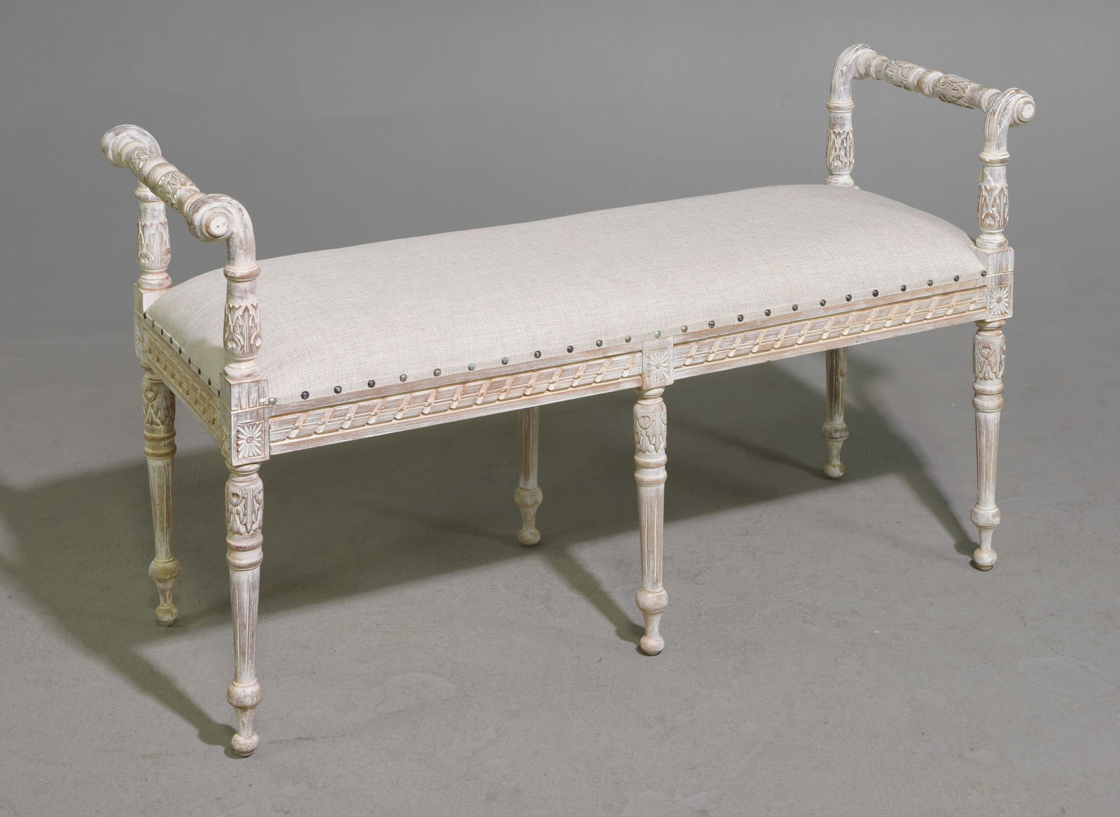 French Style Painted Window / Dressing Bench (1 of 3)