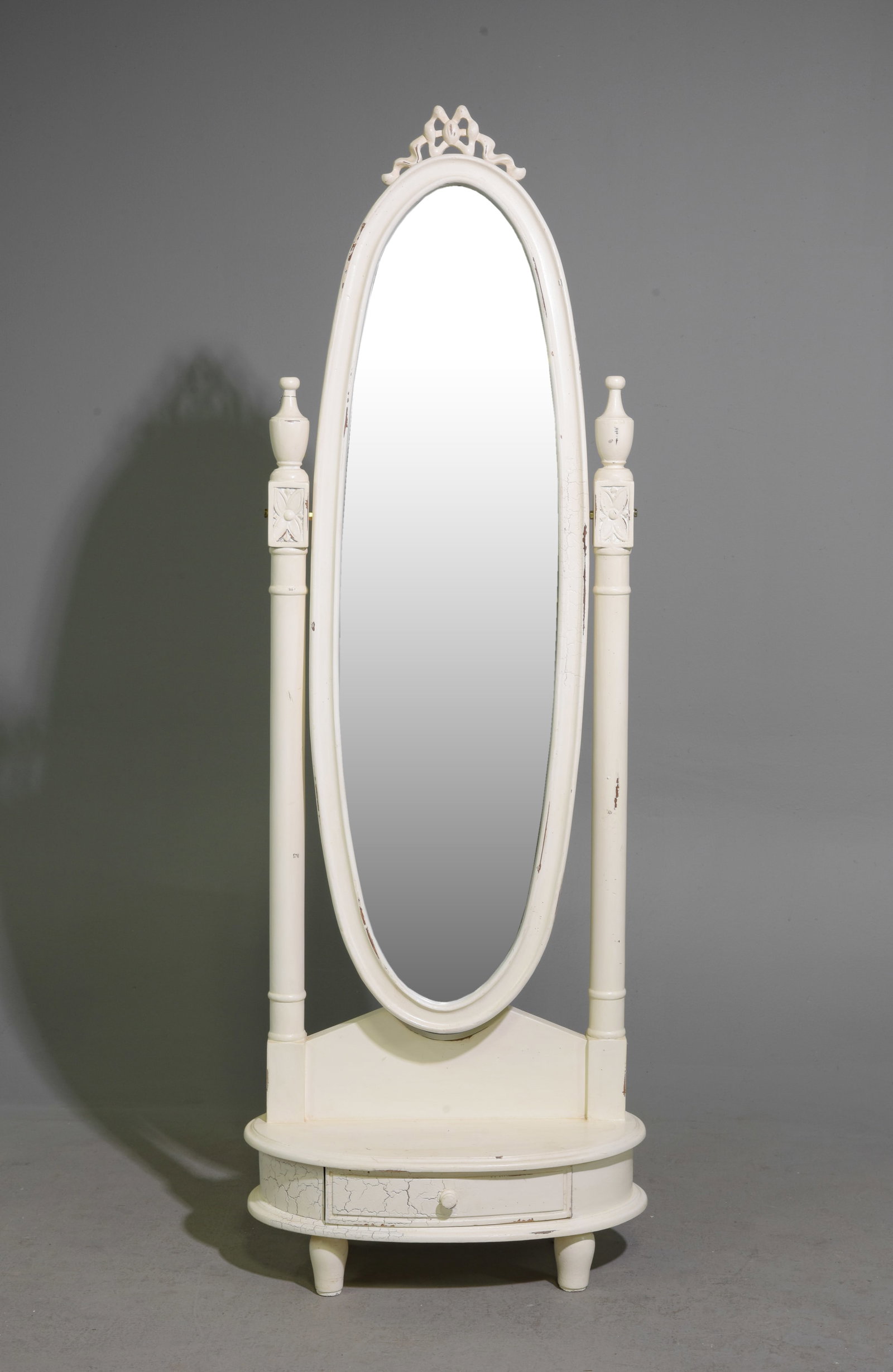 French Style Oval Cheval / Dressing Mirror #2 (1 of 2)