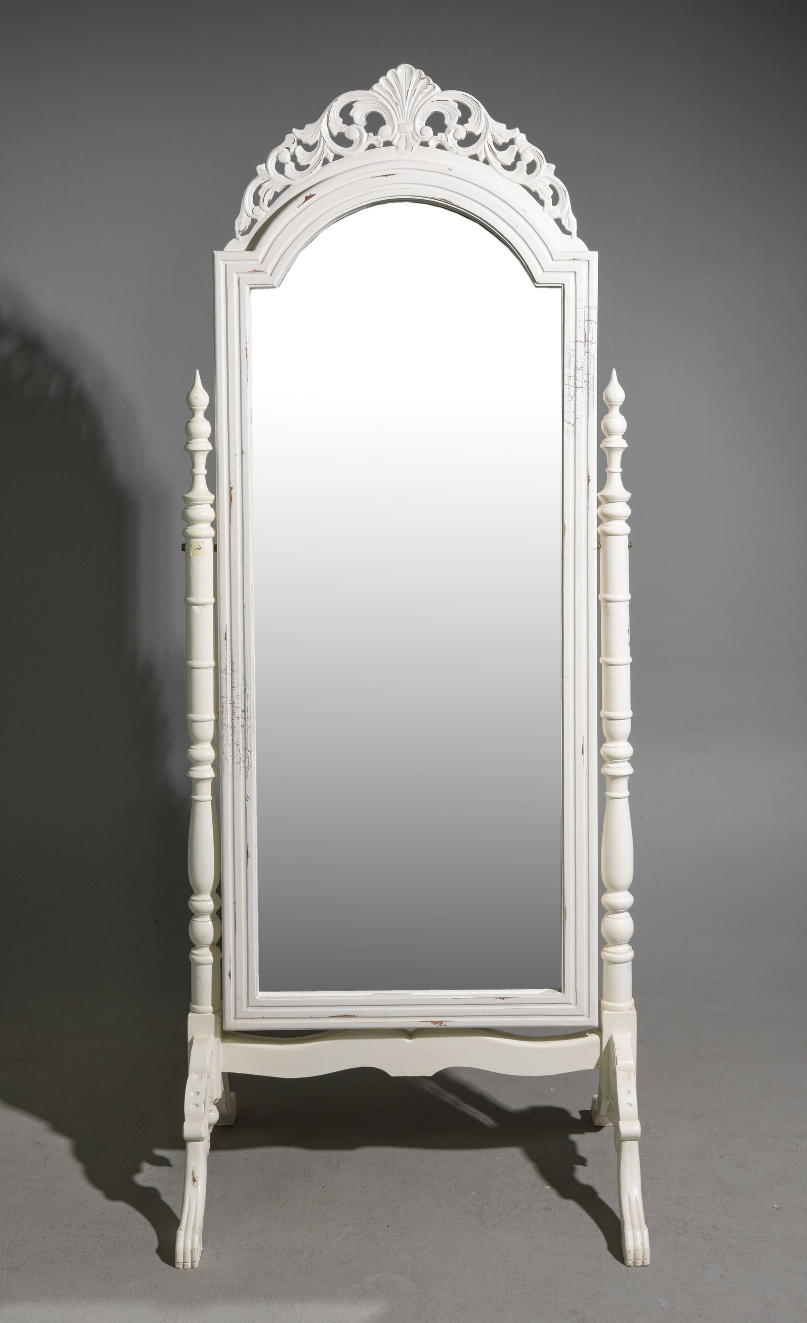 French Style Painted Cheval / Dressing Mirror #1 (1 of 4)