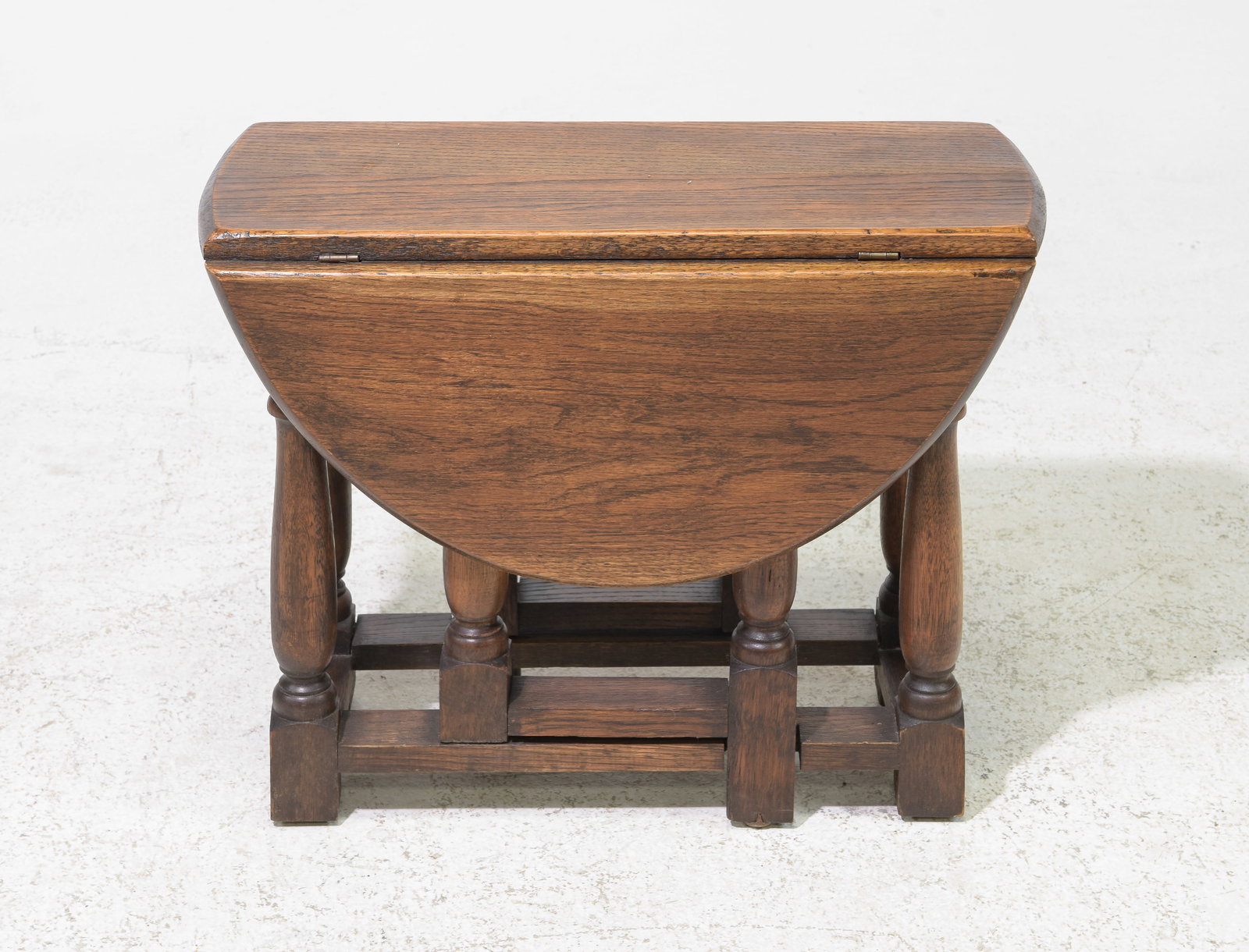 English Petite Oak Drop Leaf Gateleg Table (1 of 3)