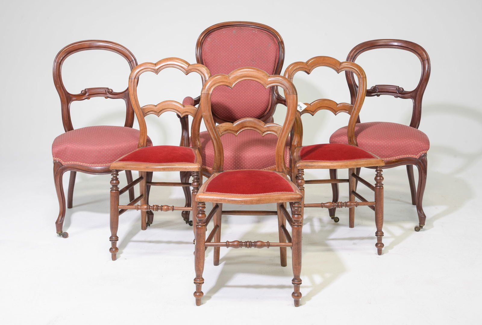 Six American Mahogany & Walnut Chairs (1 of 5)