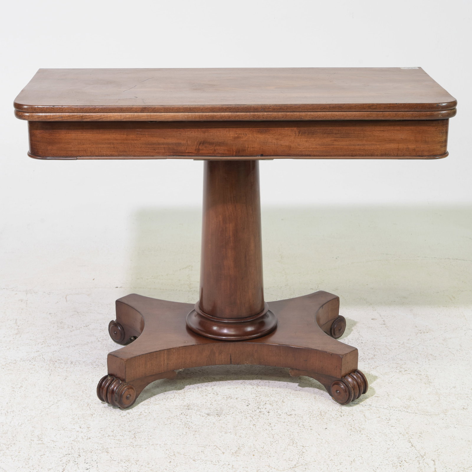 English Mahogany Flip Top Game Table (1 of 5)