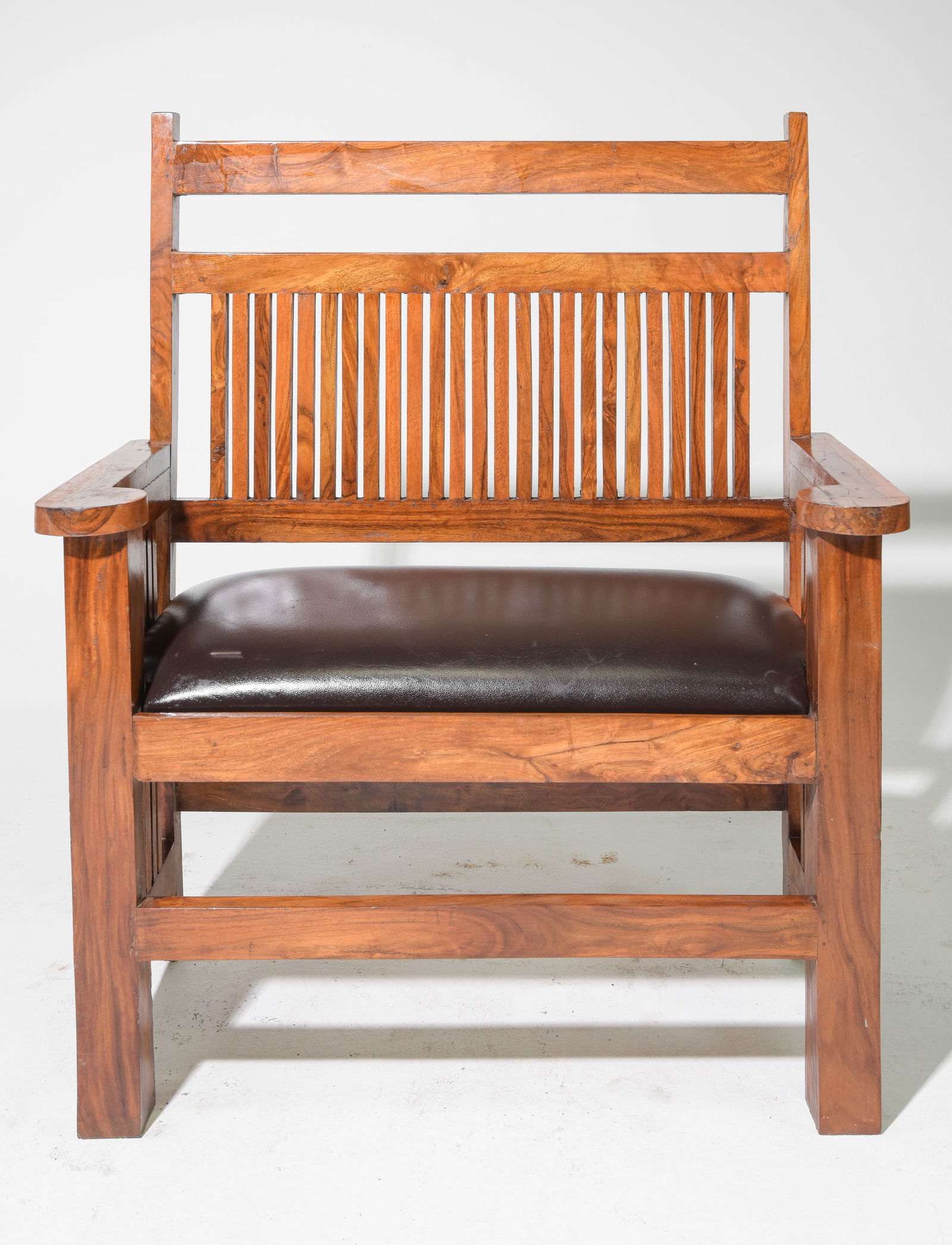 Mission Style Hall Slatted Hall Bench / Settee (1 of 6)