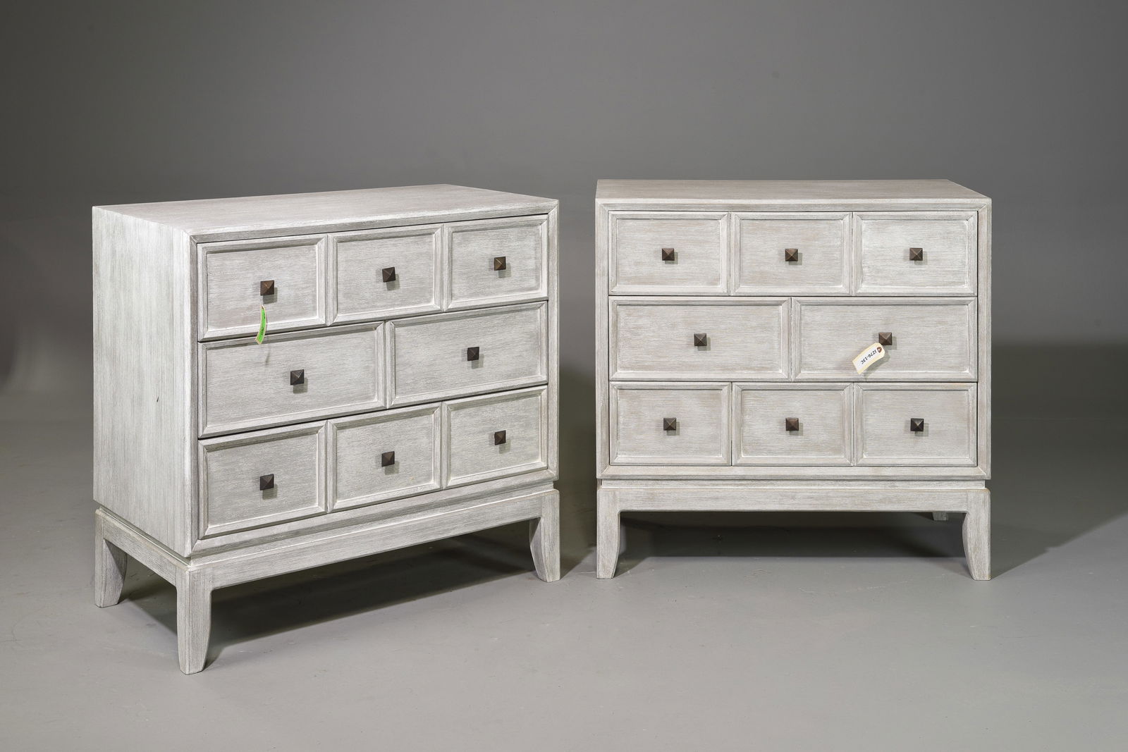 Pair of Mystic Gray Painted Chests (1 of 4)