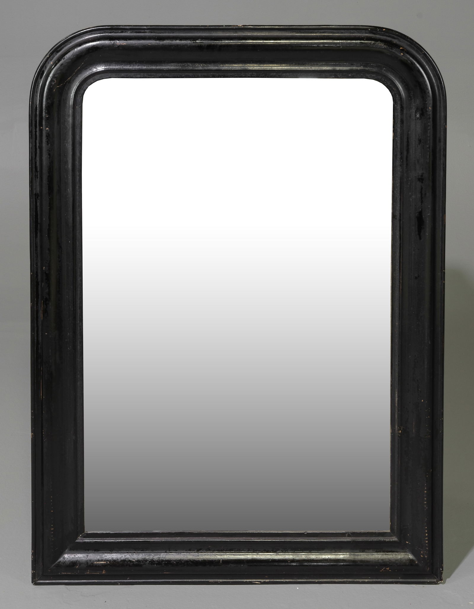 Louis Philippe Style Black Painted Framed Mirror (1 of 5)