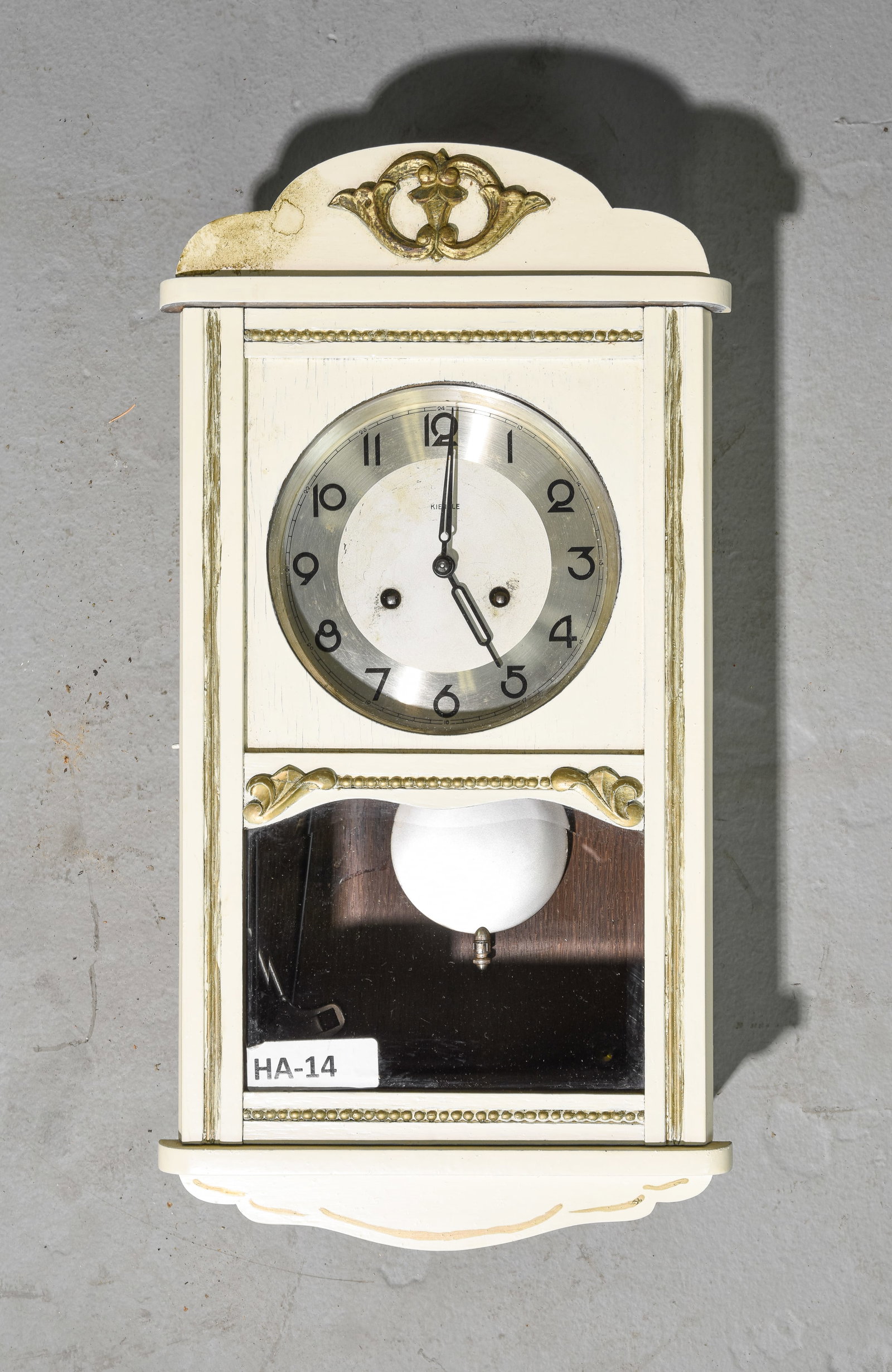 American Painted Wall Clock: American Painted Wall Clock - 23 in tall x 12 x 6