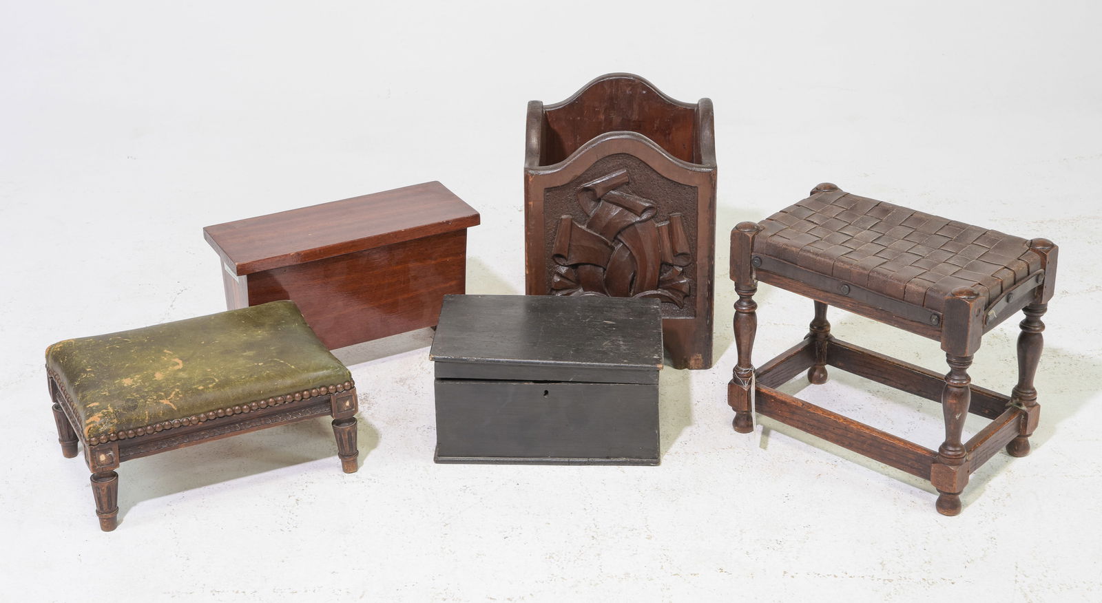 5pcs Assorted English Stools, Log / Stick Stand, Etc. (1 of 6)