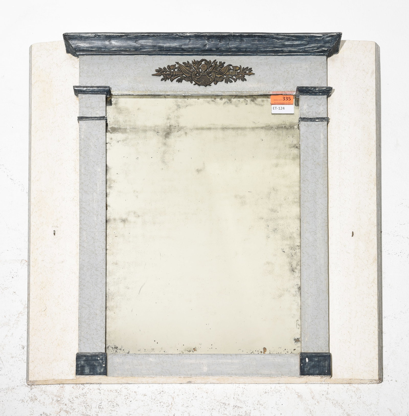 Painted Framed Mirror: Painted Framed Mirror - 41 in tall x 42 x 3