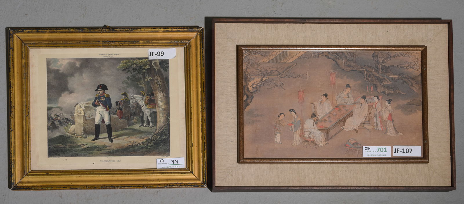 Framed Napoleon Lithograph & Asian Print (1 of 4)