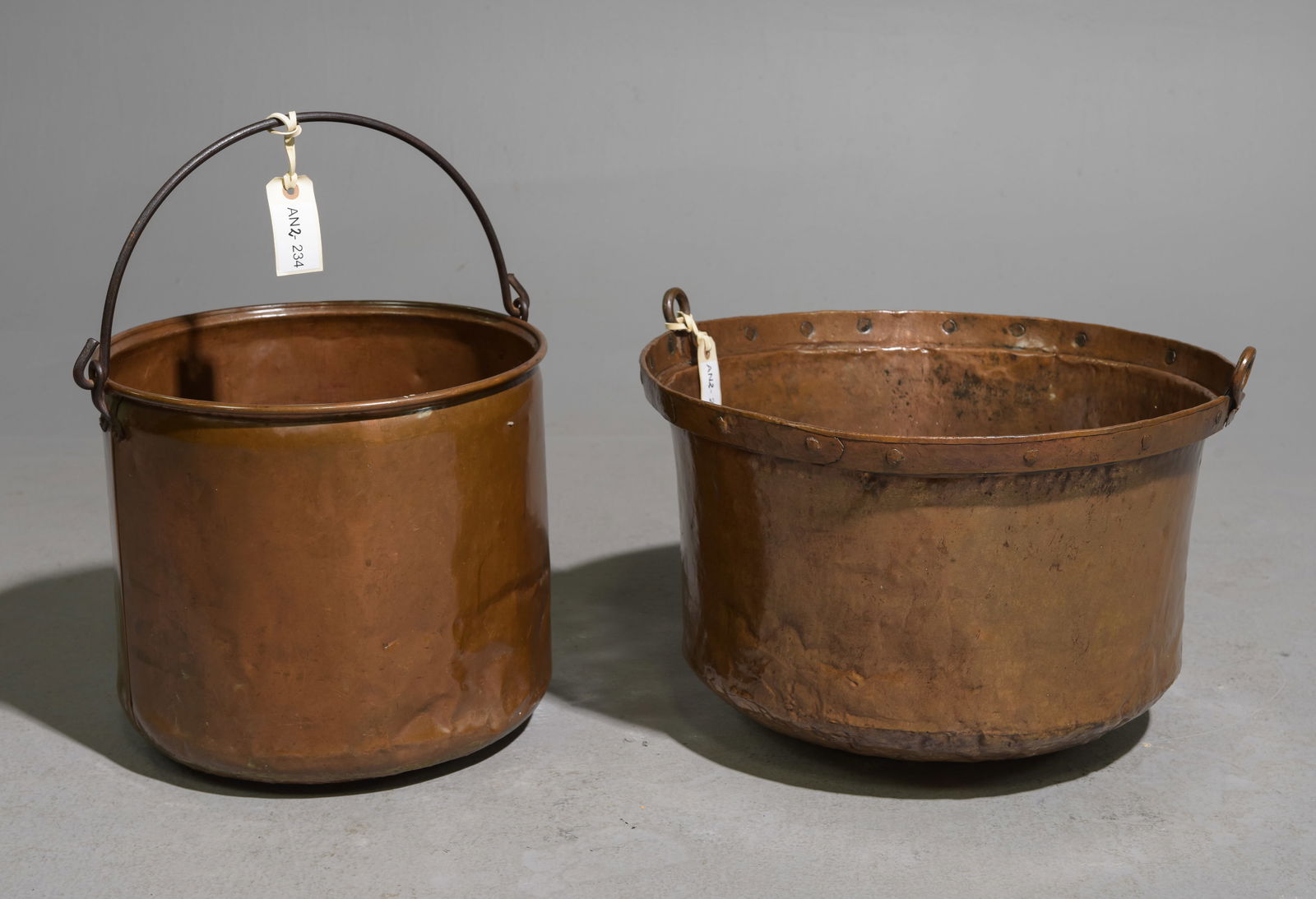Two Danish Copper Large Pots (1 of 4)