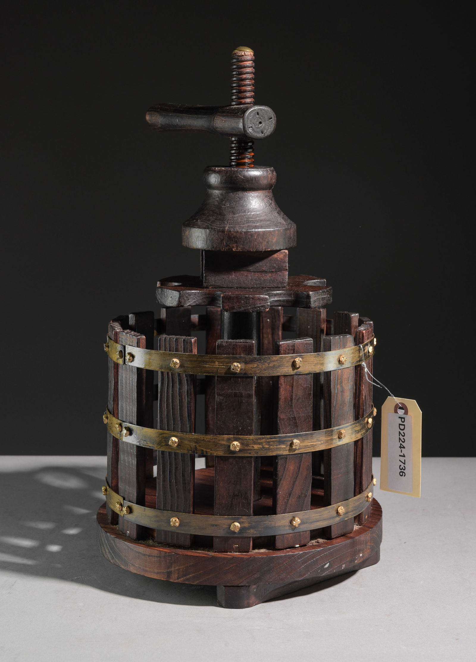 French Small Apple Press: French Small Apple Press - 20 inches tall x 10 inch diameter