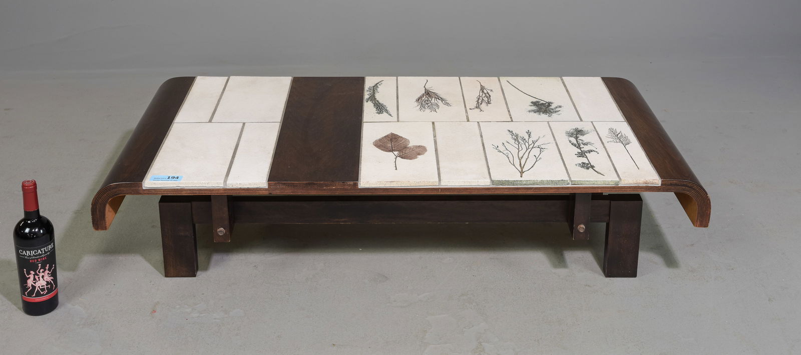 French Deco Style Tile Top Coffee / Cocktail Table (1 of 5)