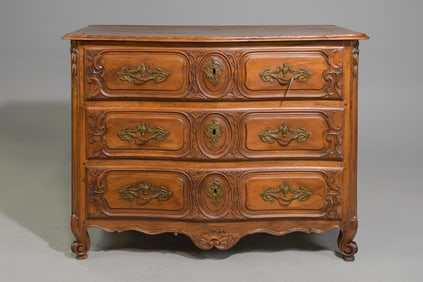 Louis XV Style Large Three Drawer Chest c.1900