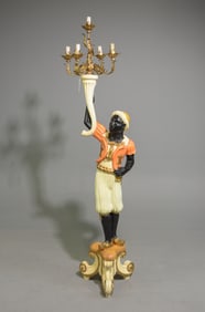 Blackamoore Figural Torchiere / Floor Lamp