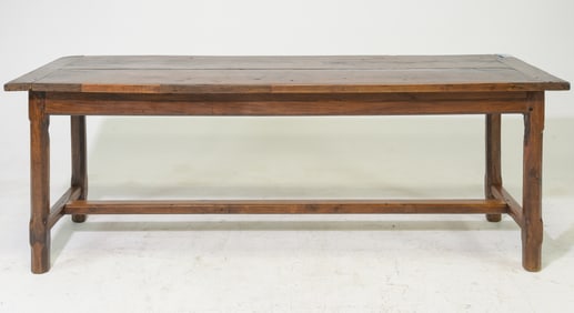 French Solid Oak Farmhouse Table c.1900
