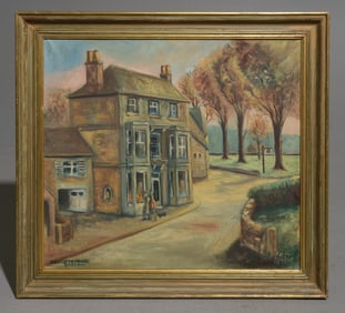 Framed Radcliffe House Acrylic on Canvas c.1971