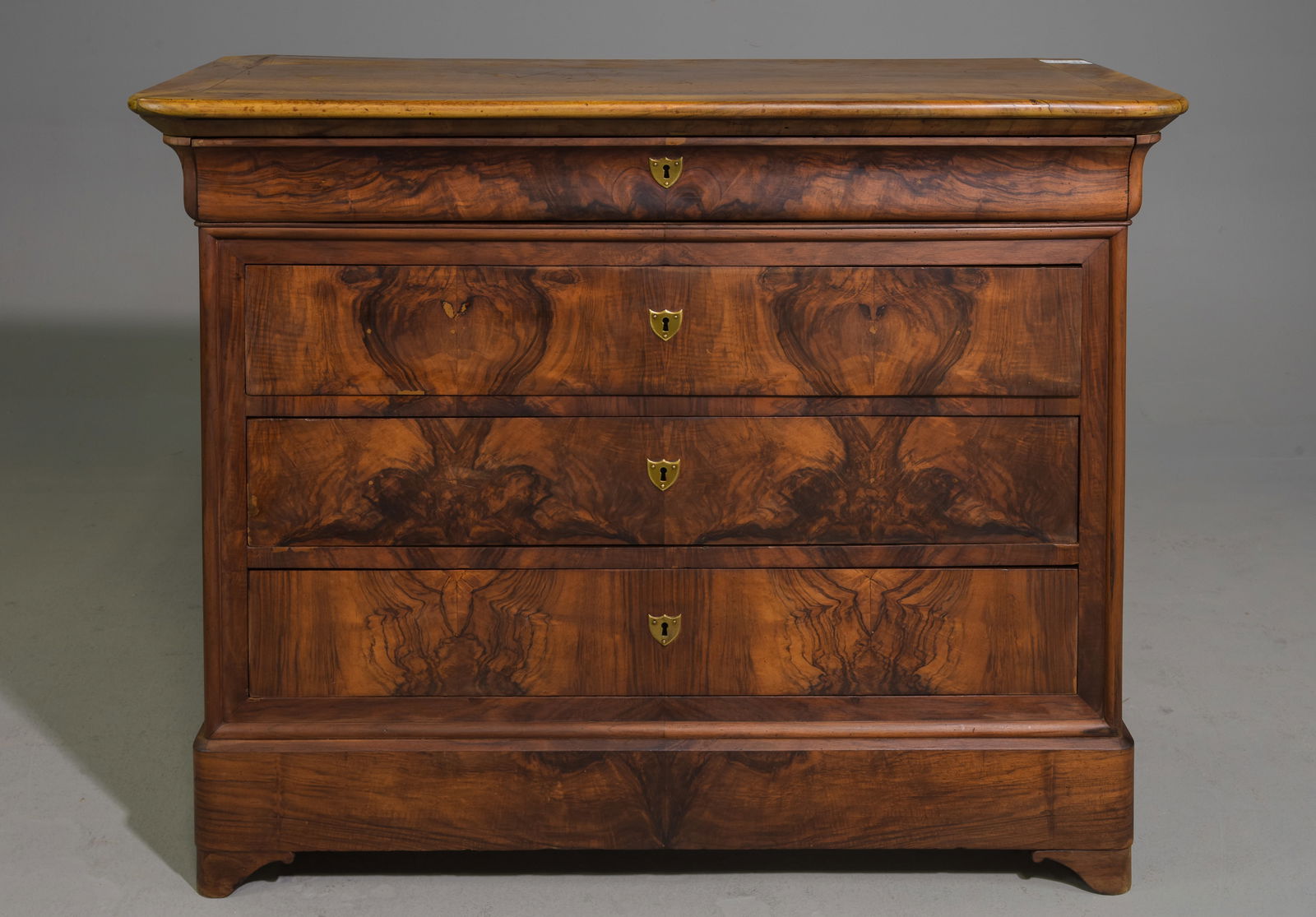 Louis Philippe Style 4 Drawer Chest c.1920's (1 of 5)