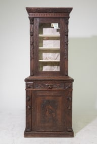 Renaissance Style Carved Oak Cupboard c.1900