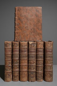 7 European / French Leather Bound Books