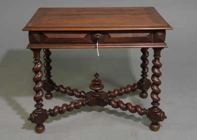 Louis XIII Style French Twist Writing Table