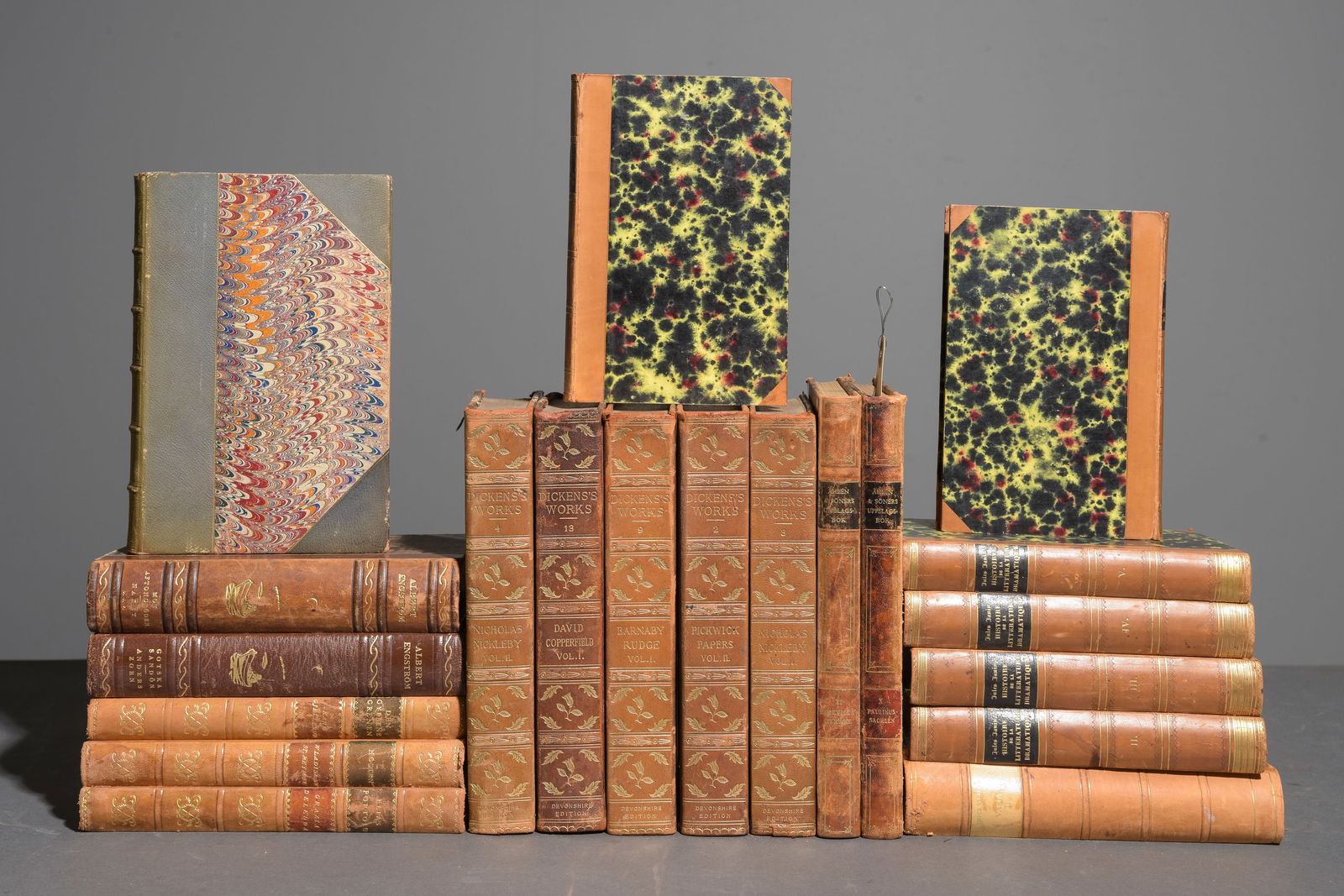 20 Assorted Leather Bound English & European Books (1 of 6)