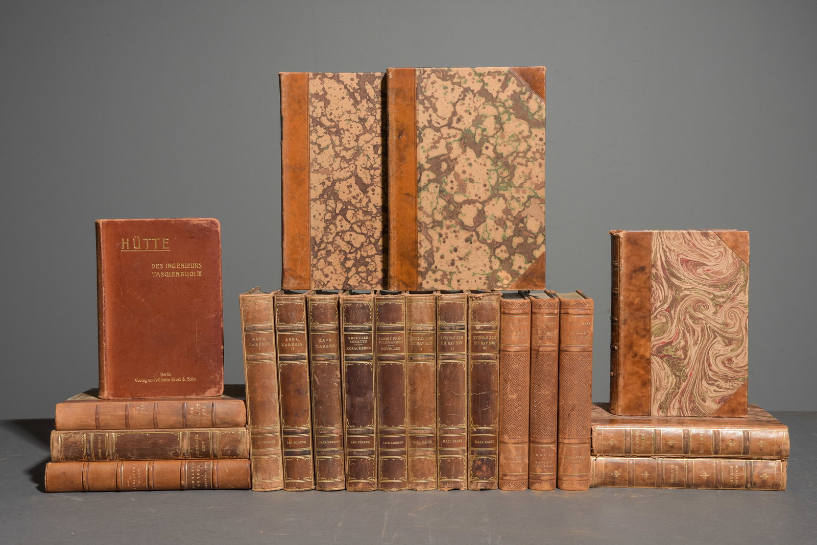 20 Assorted Leather Bound European Books #1 (1 of 8)