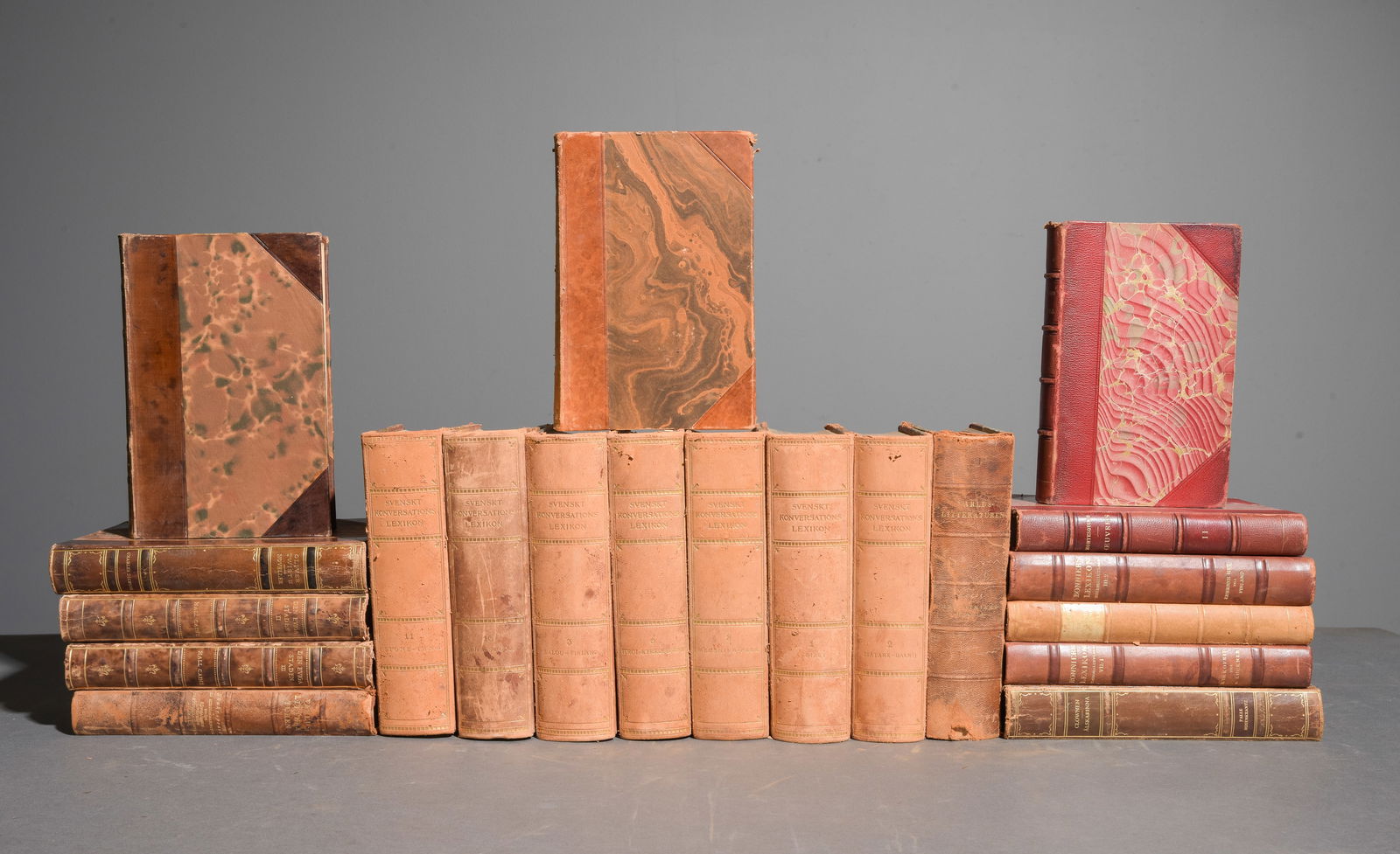 20 Assorted Leather Bound European Books #2 (1 of 9)