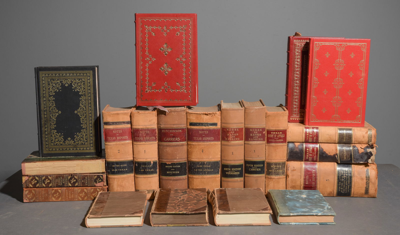 21 Assorted Leather Bound English & European Books (1 of 6)