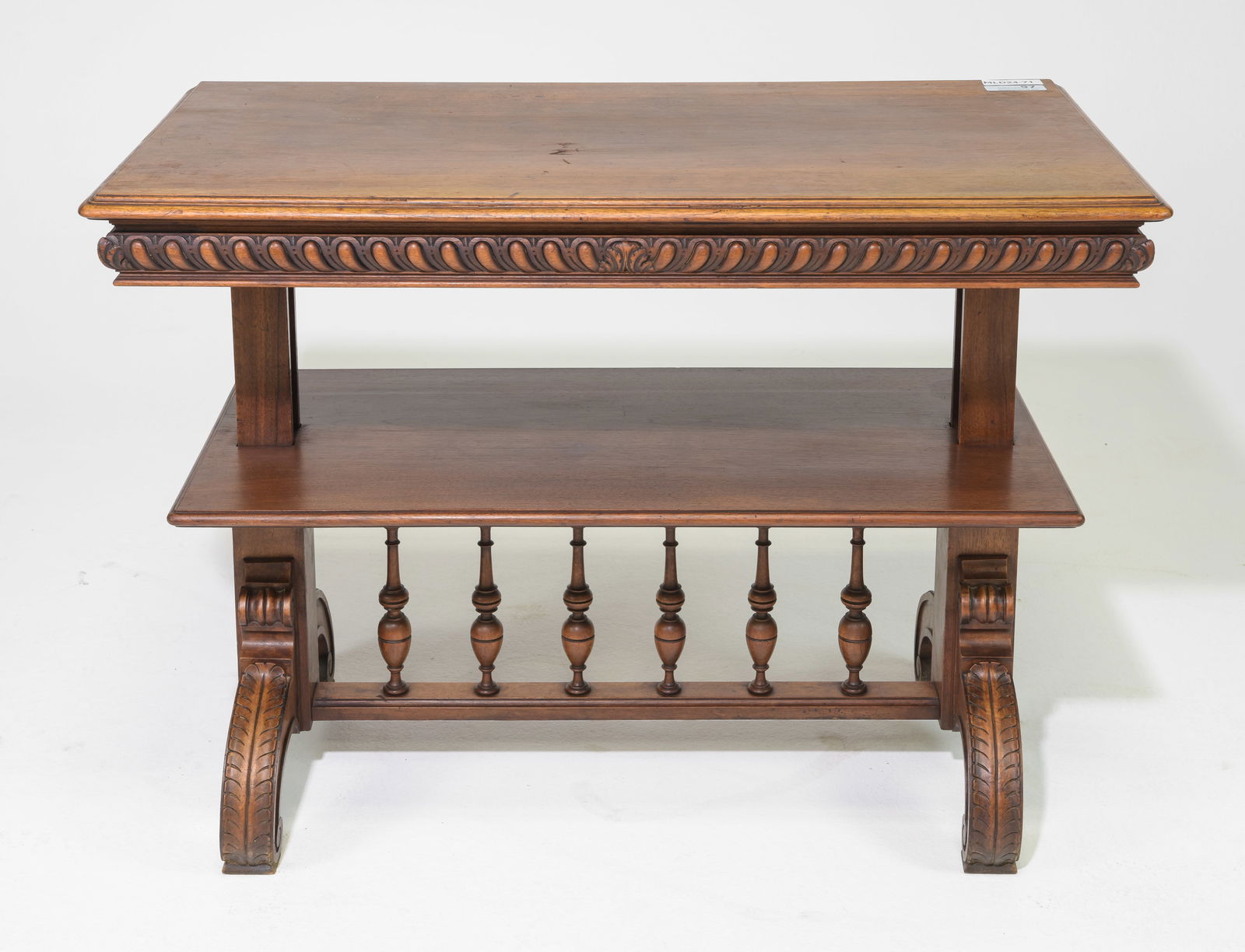 French Walnut Adjustable Tea Table c.1930's-40's (1 of 6)