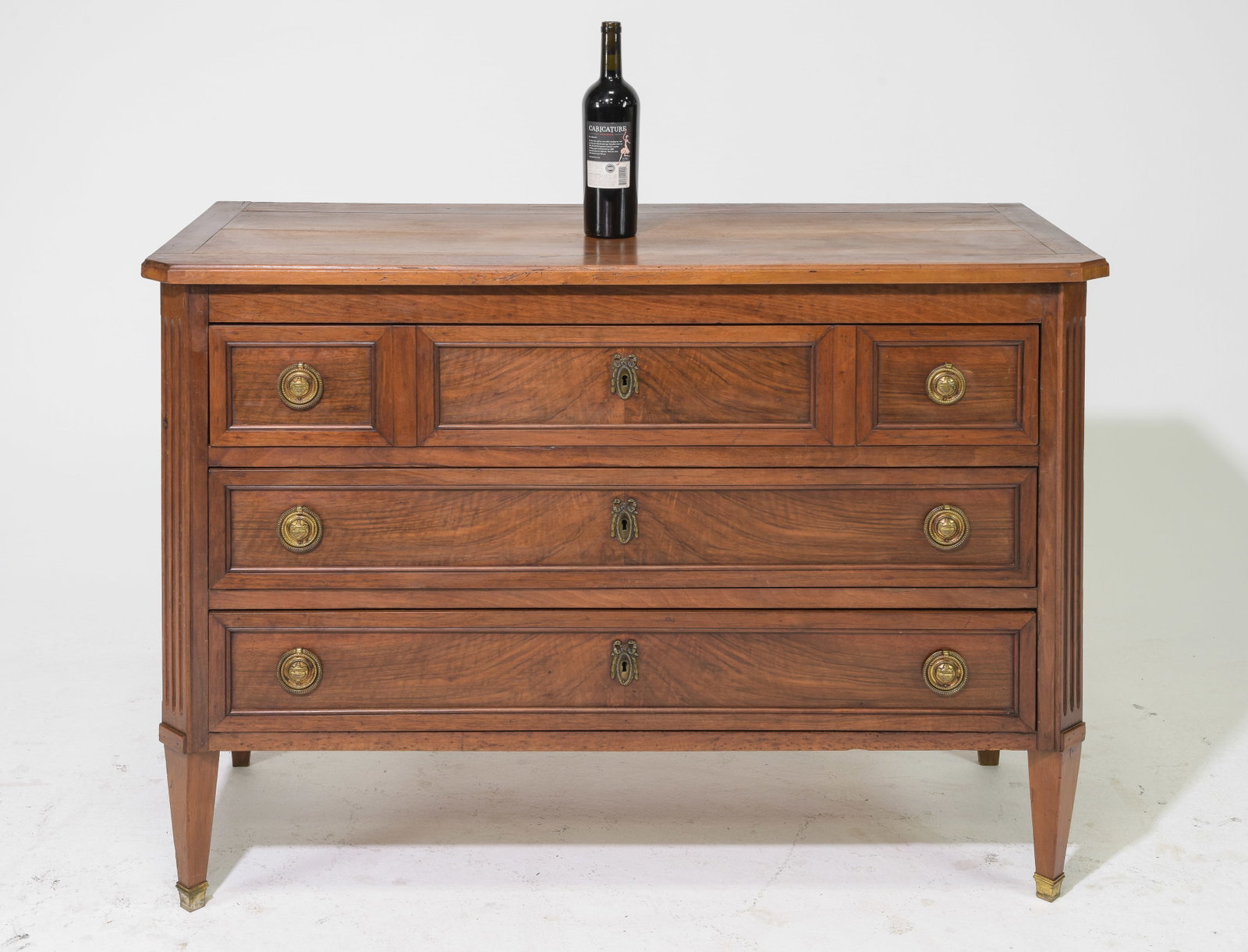 Louis XVI Style Three Drawer Chest c.1920's-30's: French Louis XVI Style Three Drawer Chest c.1920's-30's - 33.5 inches tall x 48 x 21