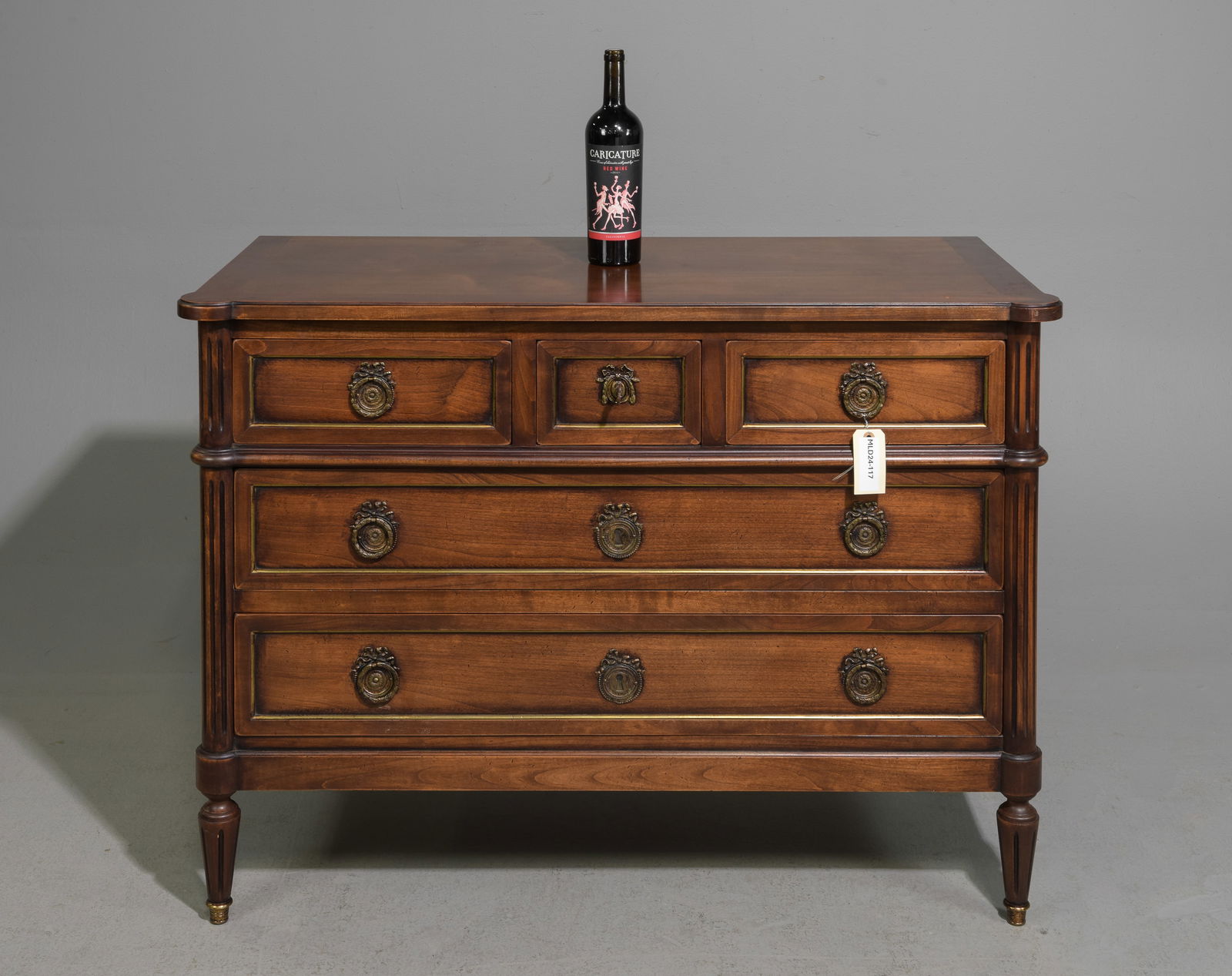Louis XVI Style Five Drawer Chest (1 of 5)